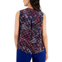 Women's Metallic Paisley V-Neck Sleeveless Top