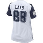 Women's CeeDee Lamb White  Dallas Cowboys Game Jersey