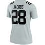 Women's Josh Jacobs Silver-Tone Las Vegas Raiders Inverted Legend Jersey