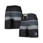Men's Black Las Vegas Raiders Coastline Volley Swim Shorts