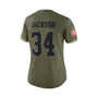 Women's Bo Jackson Olive Las Vegas Raiders 2022 Salute To Service Retired Player Limited Jersey