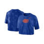Women's Royal Florida Gators Tie-Dye Cropped T-shirt