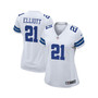 Women's Ezekiel Elliott White Dallas Cowboys Team Game Jersey