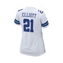 Women's Ezekiel Elliott White Dallas Cowboys Team Game Jersey