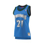 Women's Kevin Garnett Blue Minnesota Timberwolves Hardwood Classics Swingman Jersey