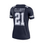 Women's Ezekiel Elliott Navy Dallas Cowboys Legend Player Jersey