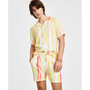 Men's Raze Regular-Fit Watercolor Stripe 4-1/2" Drawstring Shorts
