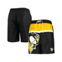 Men's Black Pittsburgh Penguins Sea Wind Swim Trunks