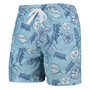 Men's Carolina Blue North Carolina Tar Heels Vintage-Like Floral Swim Trunks