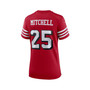 Women's Elijah Mitchell Scarlet San Francisco 49ers Alternate Team Game Jersey