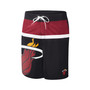 Men's Black Miami Heat Sea Wind Swim Trunks