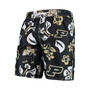 Men's Black Purdue Boilermakers Floral Volley Swim Trunks
