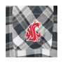 Women's Charcoal and Gray Washington State Cougars Piedmont Flannel Long Sleeve Button-Up Shirt