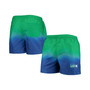 Men's Royal Seattle Seahawks Retro Dip-Dye Swim Shorts
