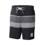 Men's Black Miami Dolphins Coastline Volley Swim Shorts
