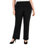 Plus Size Mid Rise Straight-Leg Pants