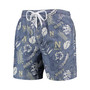 Men's Navy Navy Midshipmen Vintage-Inspired Floral Swim Trunks