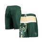 Men's Hunter Green Milwaukee Bucks Sea Wind Swim Trunks