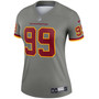 Women's Chase Young Gray Washington Football Team Inverted Legend Jersey