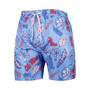 Men's Powder Blue Ole Miss Rebels Vintage-Like Floral Swim Trunks