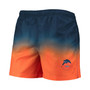 Men's Navy, Orange Chicago Bears Retro Dip-Dye Swim Shorts