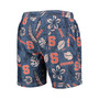 Men's Navy Syracuse Orange Vintage-Like Floral Swim Trunks