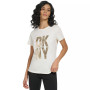Women's Short-Sleeve Metallic Logo T-Shirt