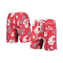 Men's Crimson Washington State Cougars Floral Volley Logo Swim Trunks