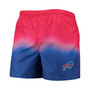 Men's Red, Royal Buffalo Bills Dip-Dye Swim Shorts