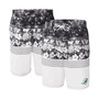 Men's Black, White Miami Dolphins Ocean Tide Swim Trunks