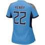 Women's Derrick Henry Light Blue Tennessee Titans Game Jersey