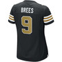 Women's Drew Brees New Orleans Saints Black Alternate Game Jersey