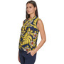 Women's Floral Sleeveless Knot-Neck Top