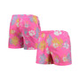 Men's Pink Clemson Tigers Neon Floral Swim Trunks