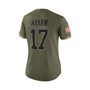Women's Josh Allen Olive Buffalo Bills 2022 Salute To Service Limited Jersey