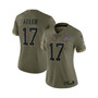Women's Josh Allen Olive Buffalo Bills 2022 Salute To Service Limited Jersey