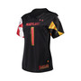 Women's #1 Black Maryland Terrapins Finished Replica Jersey