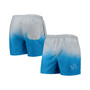Men's Silver, Blue Detroit Lions Dip-Dye Swim Shorts