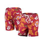 Men's Maroon Minnesota Golden Gophers Floral Volley Logo Swim Trunks