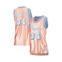 Women's Shaquille O'Neal Pink Los Angeles Lakers 75th Anniversary Rose Gold 1996 Swingman Jersey