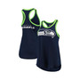 Women's College Navy Seattle Seahawks Tater Tank Top