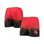 Men's Orange, Brown Cleveland Browns Dip-Dye Swim Shorts