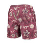 Men's Maroon Virginia Tech Hokies Vintage-Like Floral Swim Trunks