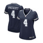 Women's Dak Prescott Navy Dallas Cowboys Game Team Jersey