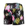 Men's Black Florida State Seminoles Neon Floral Swim Trunks