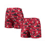Men's Red Maryland Terrapins Island Palm Swim Trunks