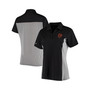 Women's Black San Francisco Giants Venture V-Neck Polo Shirt
