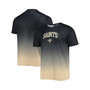 Men's Black, Gold New Orleans Saints Gradient Rash Guard Swim Shirt