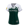 Women's White, Forest Green Colorado Rockies City Connect Replica Team Jersey