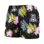 Men's Black Arizona Wildcats Neon Floral Swim Trunks